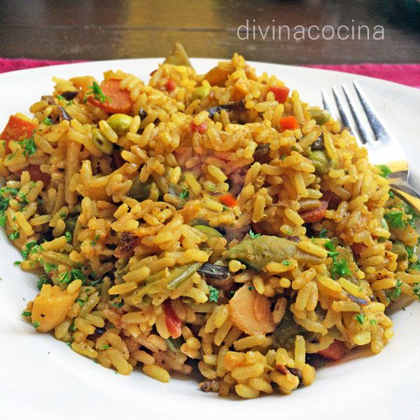 Receta de arroz con verduras al curry - Divina Cocina