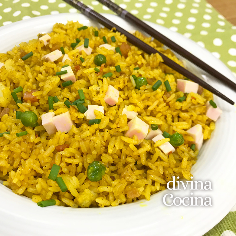 arroz frito al curry 