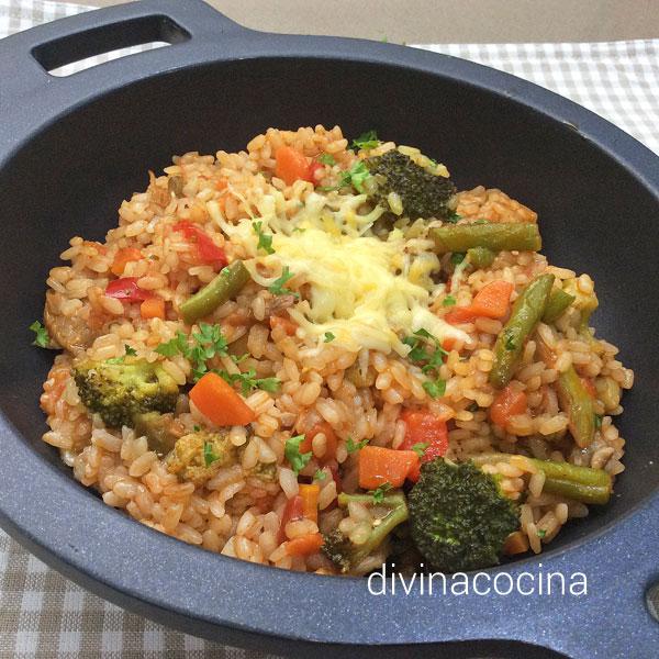 arroz hortelano al queso