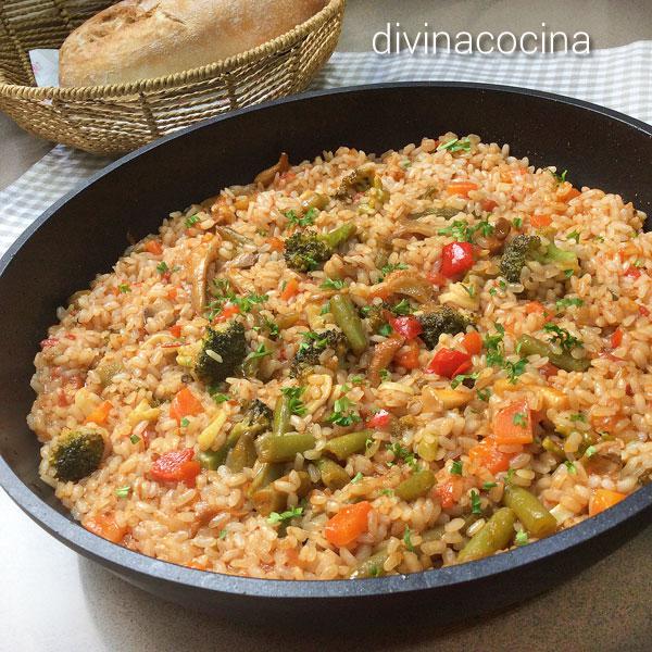 arroz hortelano al queso