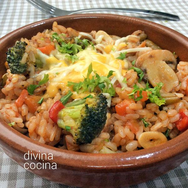 arroz hortelano al queso