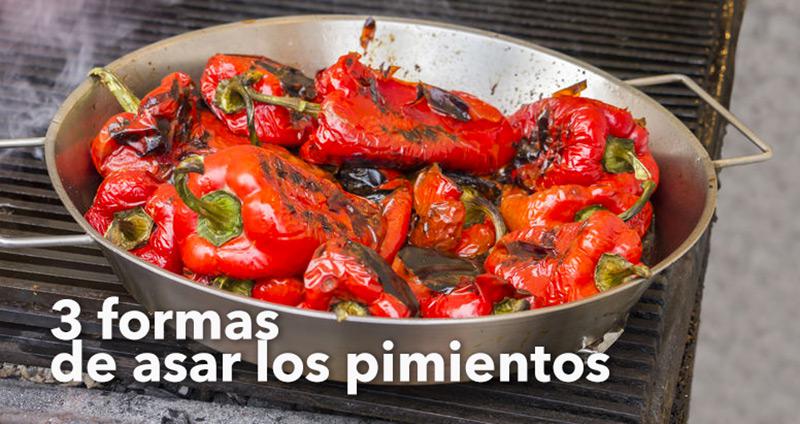 3 maneras fáciles de asar pimientos