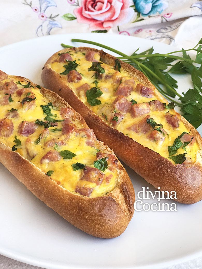 baguette rellena jamon y queso