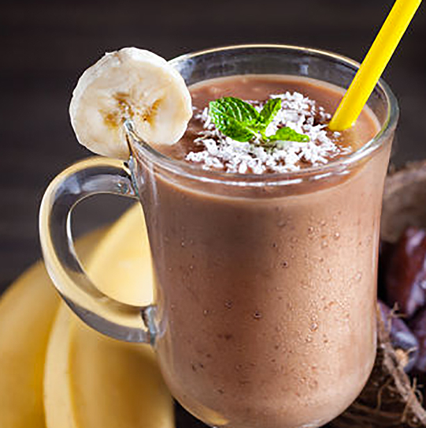 batido chocolate platano