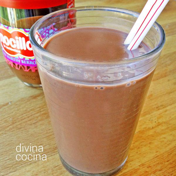 Batido de Nocilla o Nutella