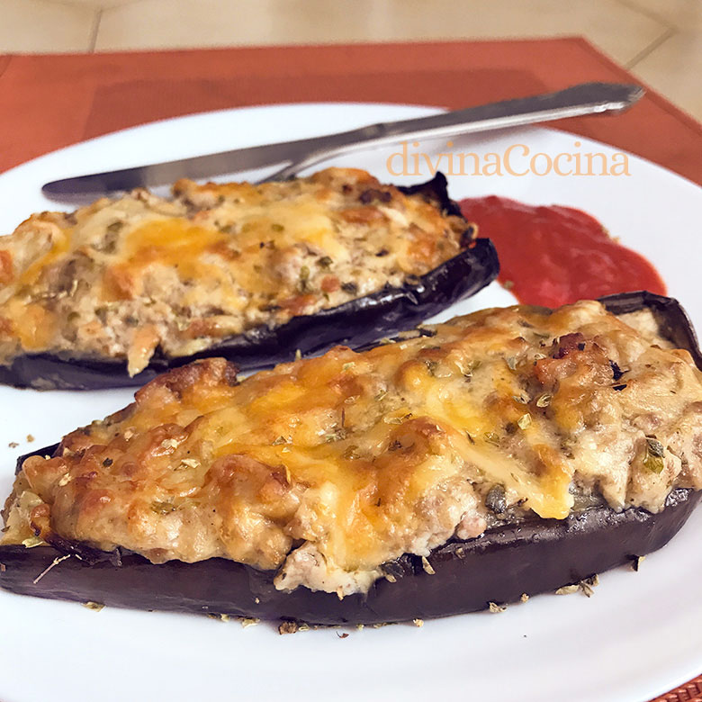 aubergines farcies à la viande hachée