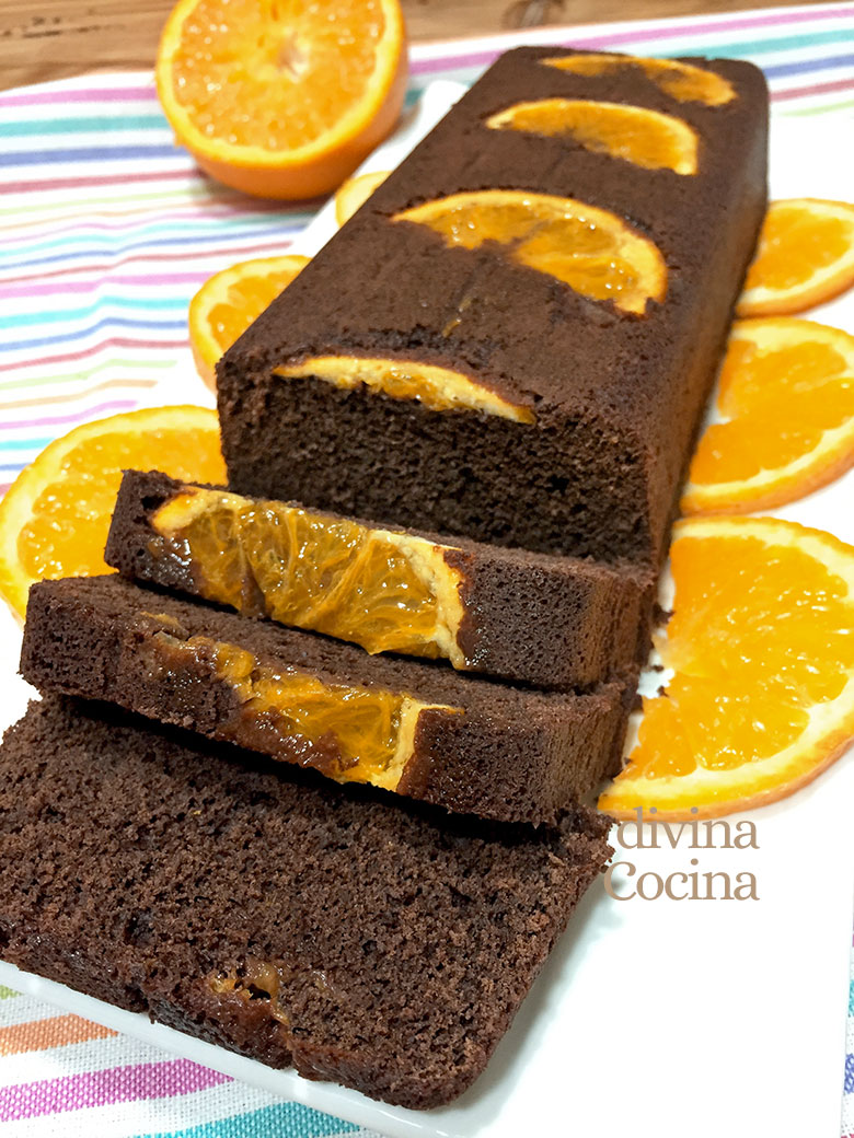 bizcocho de chocolate y naranja 