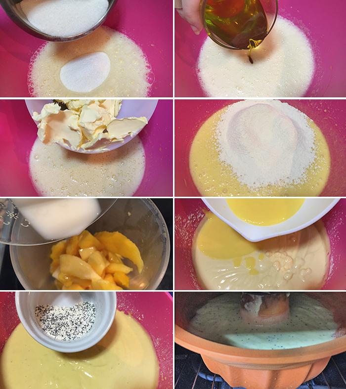 receta de bizcocho de mango