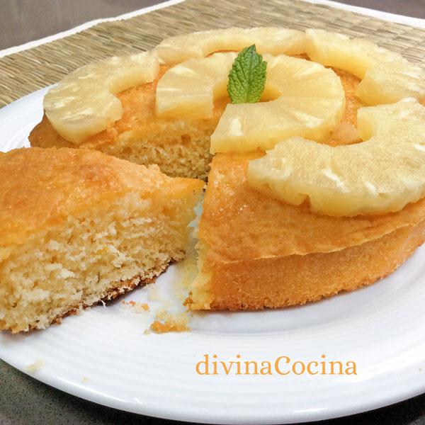 Bizcocho de piña y coco - Receta de DIVINA COCINA