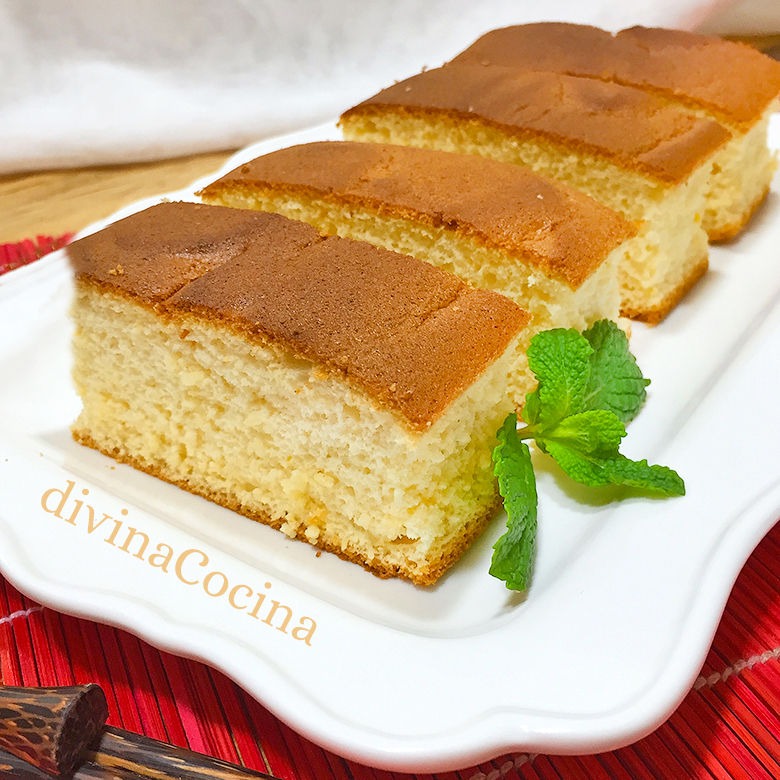 Bizcocho Japonés Kasutera o Castella - Receta de DIVINA COCINA