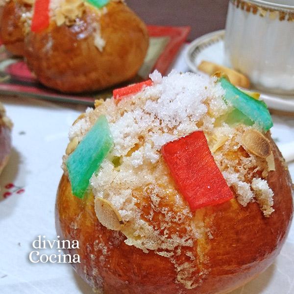 receta de navidad de bollitos de roscon de reyes