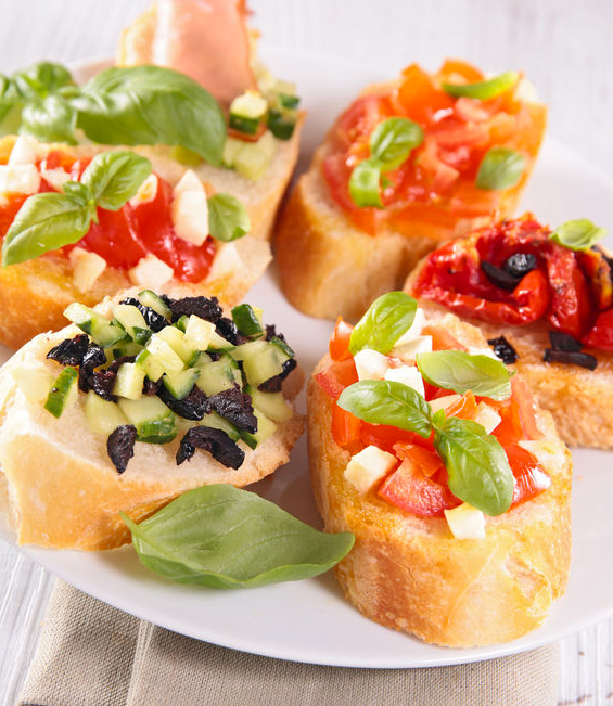 Bruschetta italiana ---- Receta de DIVINA COCINA