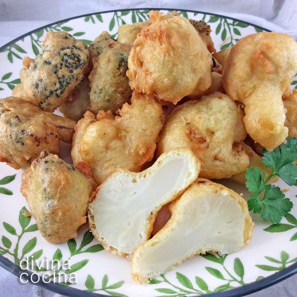 Bunuelos de brocoli o coliflor