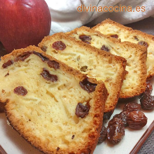 Cake de manzana y pasas