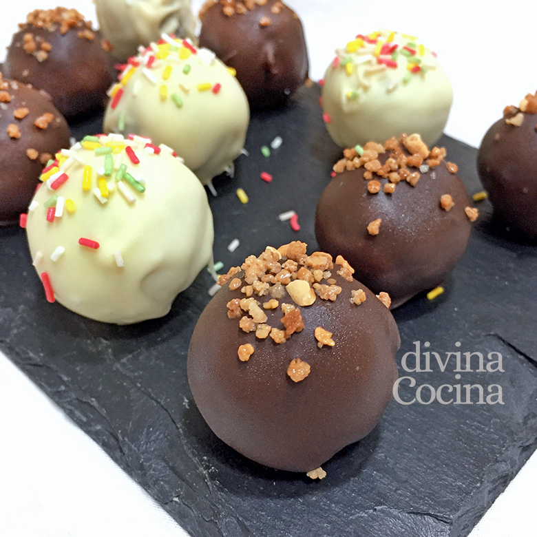 cake pops de chocolate