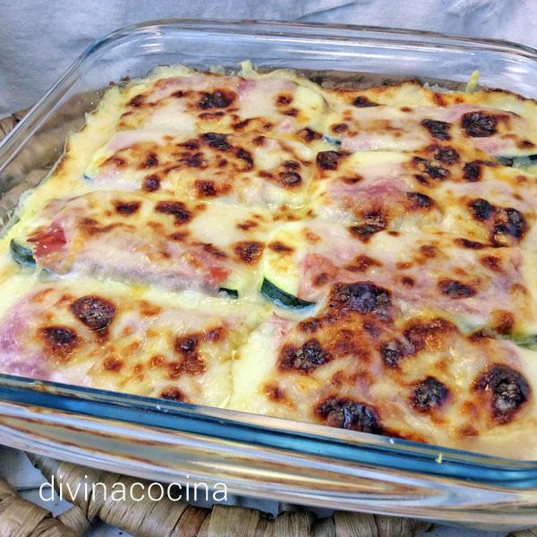 calabacines gratinados