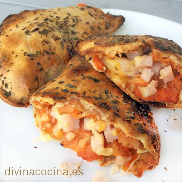 empanadillas de pizza mini calzone