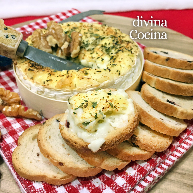 receta de queso camembert al horno