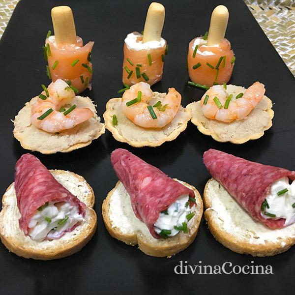 igual Espacioso Artículos de primera necesidad Canapés fáciles y rápidos - Receta de DIVINA COCINA