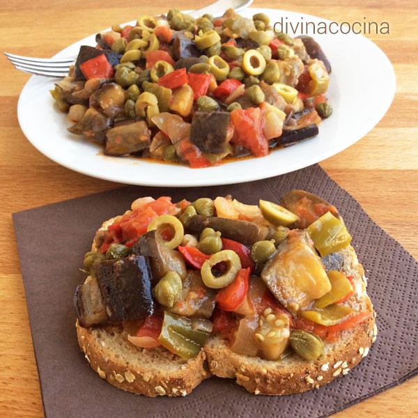 Caponata de berenjenas