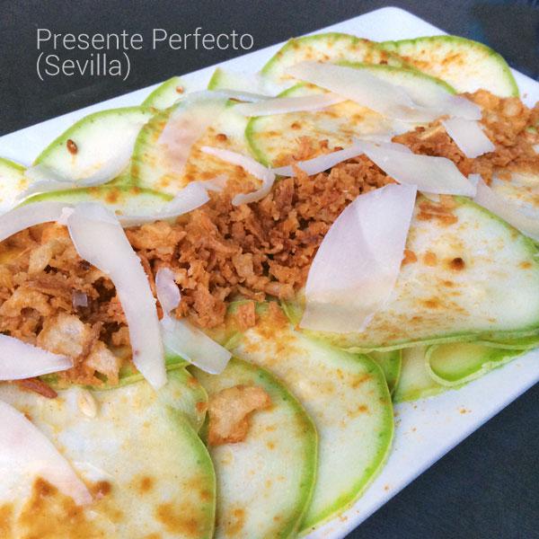 carpaccio de calabacín