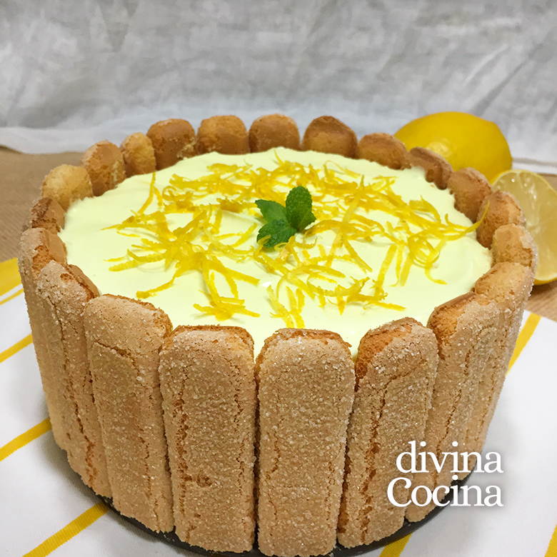 receta de charlota de limon