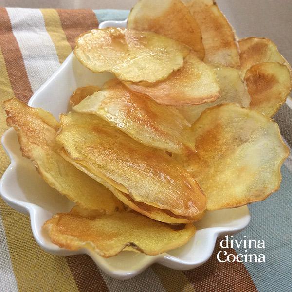 patatas chips en el microondas