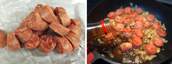 chorizos a la sidra paso a paso