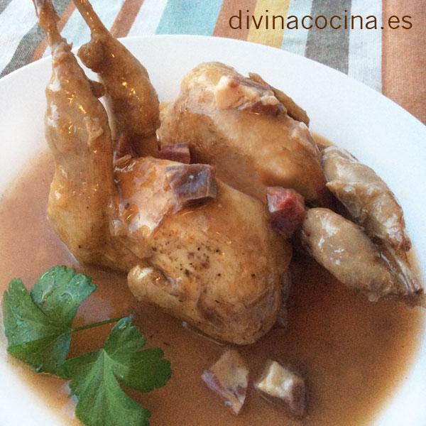 Codornices al Jerez -- Receta de DIVINA COCINA