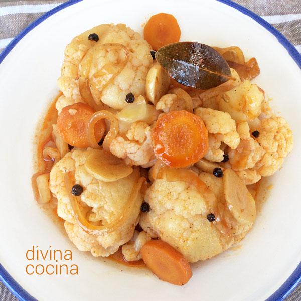 coliflor en escabeche