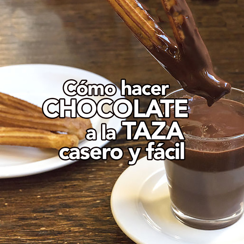 Chocolate a la taza casero y fácil - Receta de DIVINA COCINA