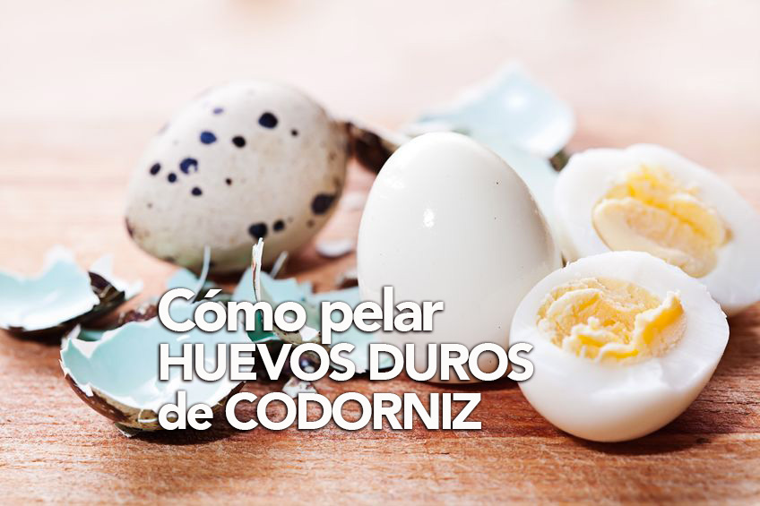 pelar huevos de codorniz