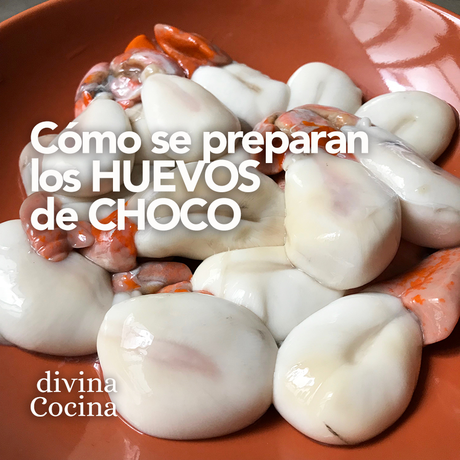 como se cocinan los huevos de choco