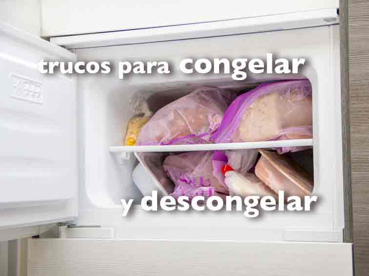 Congelar alimentos en bolsas de plástico: trucos