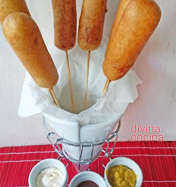 Receta corn dog