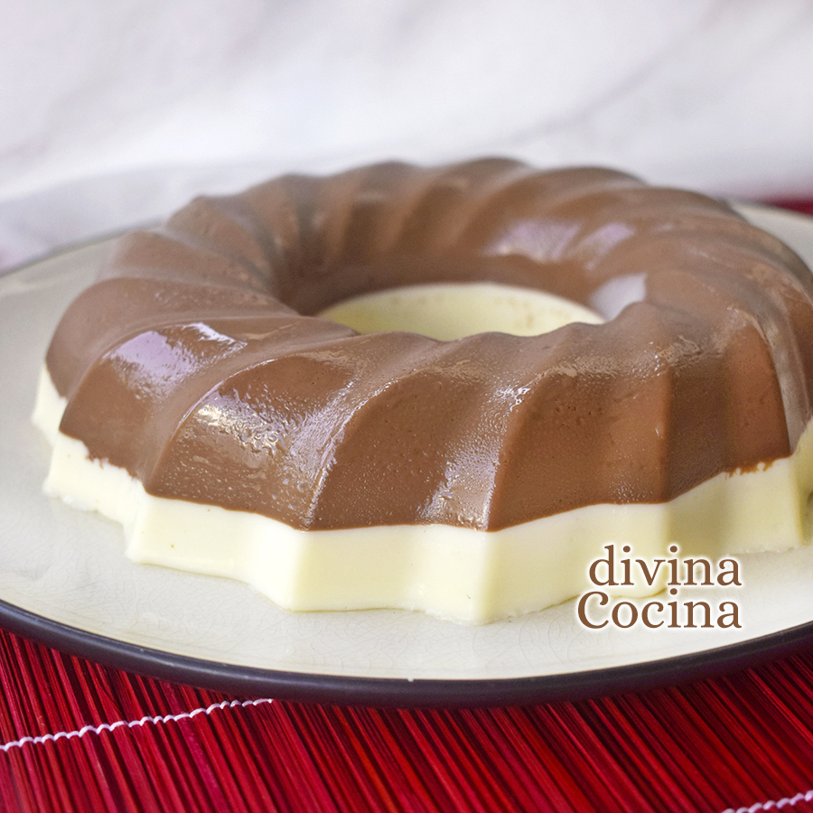 receta corona chocolate blanco negro