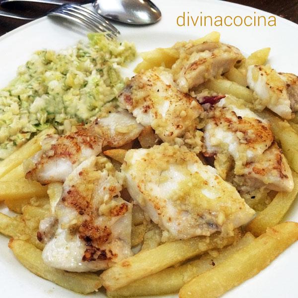 Corvina al ajillo -------- Receta de DIVINA COCINA