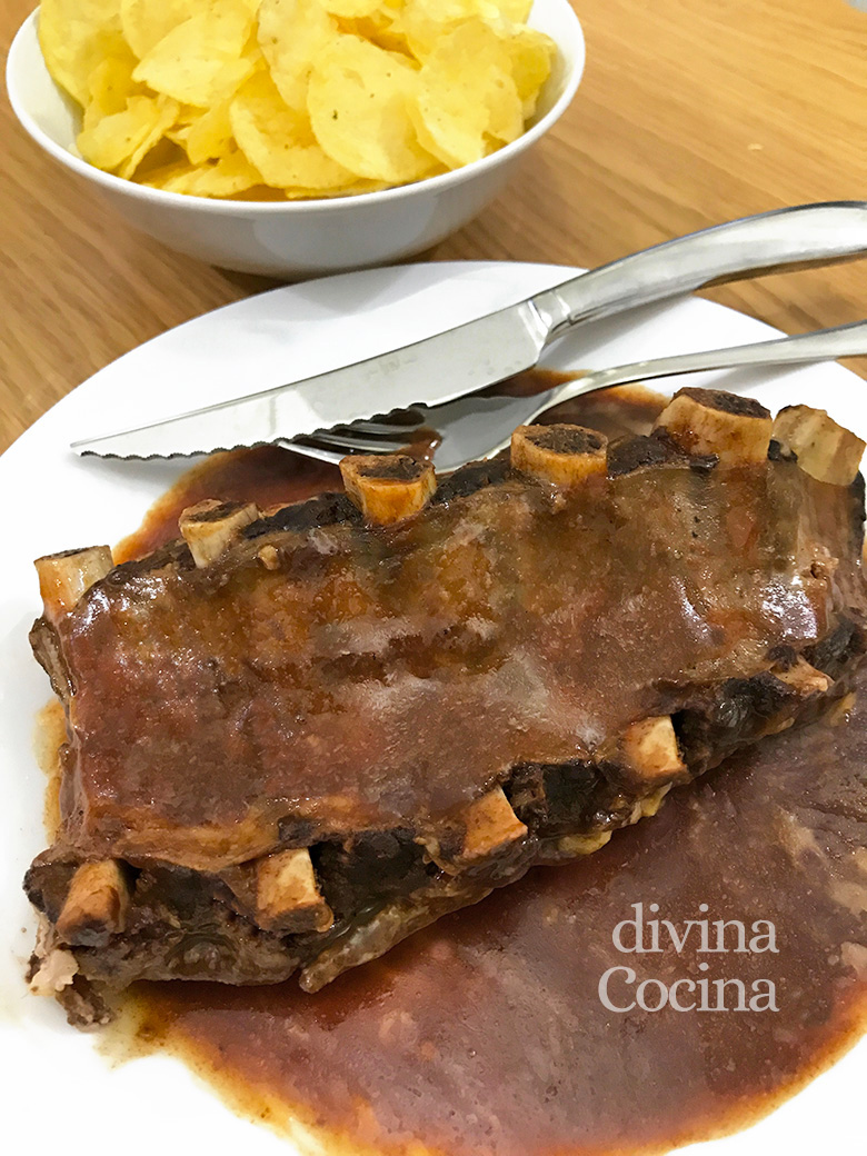 Costillas de cerdo a la miel - Receta de DIVINA COCINA