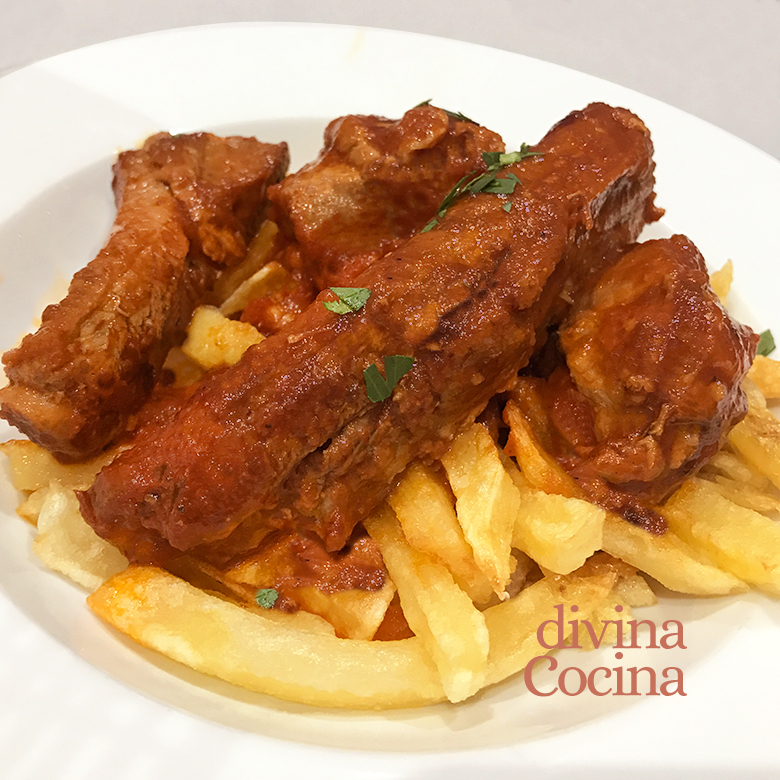 Receta de Costillas con Tomate - Receta de DIVINA COCINA