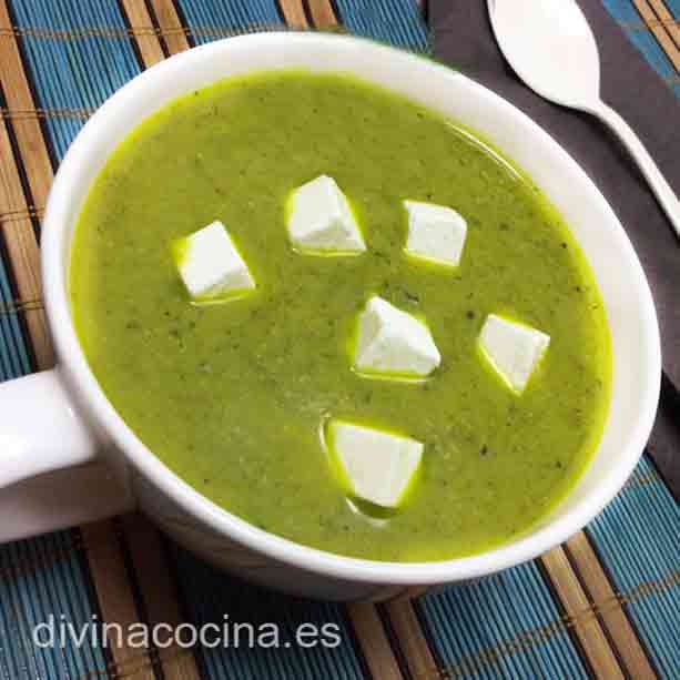 crema de brócoli y queso