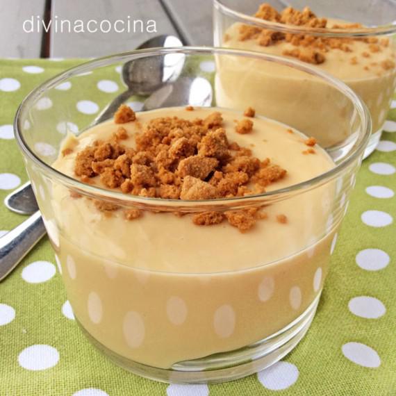 crema de galletas y caramelo