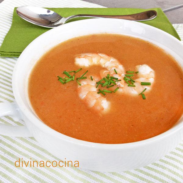 crema de mariscos