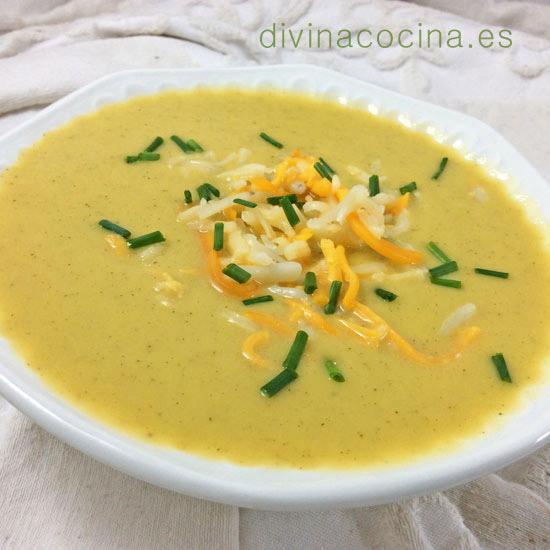 crema fría de apio a la naranja