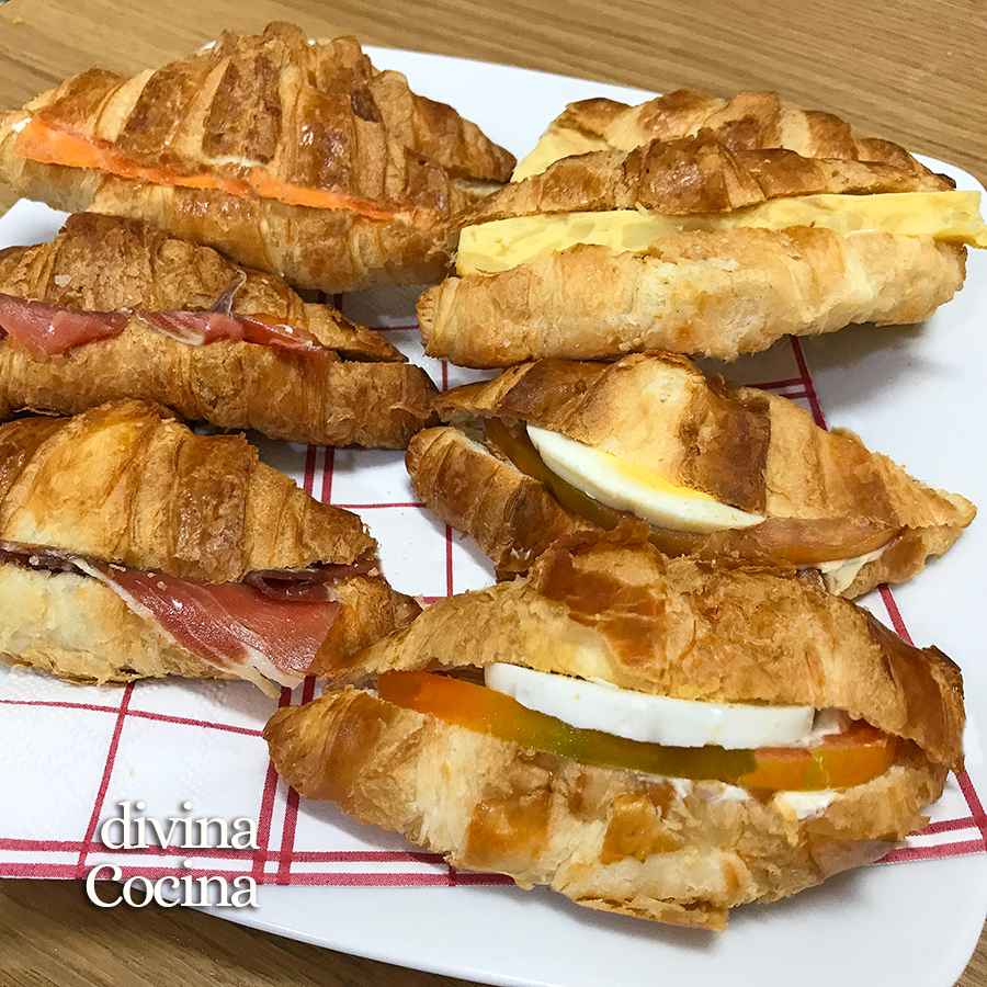 croissants rellenos salados