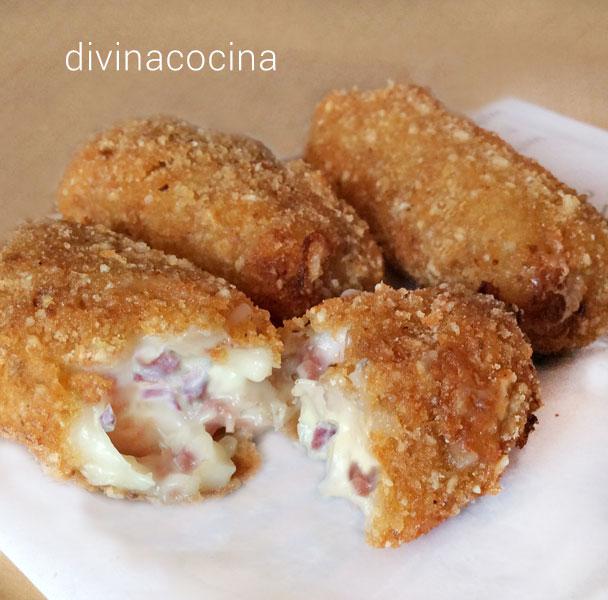 Top 43+ imagen receta croquetas de jamon y queso