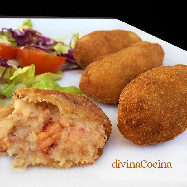 croquetas de marisco