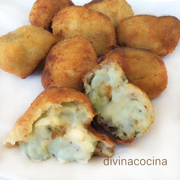 croquetas de cabrales o roquefort y nueces