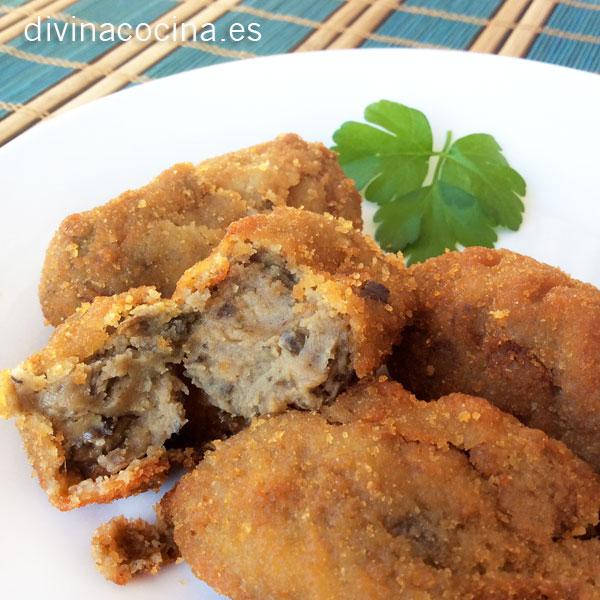 croquetas de setas