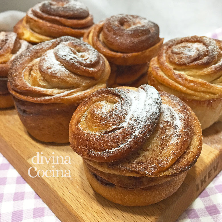 cruffins de chocolate