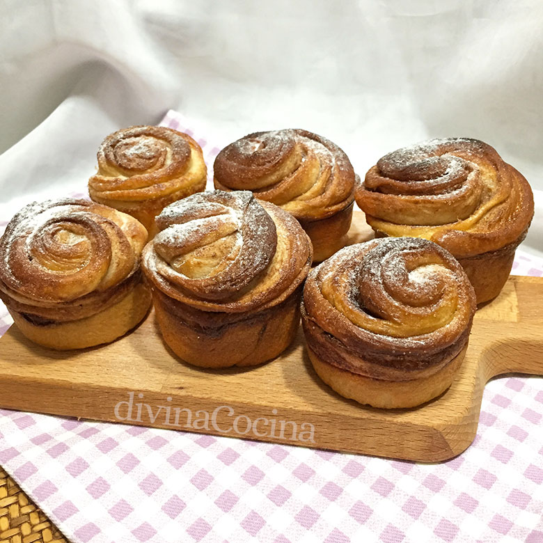 cruffins de chocolate